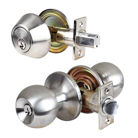 metal housing for your deadbolt from the outside|door deadbolt lock replacement.